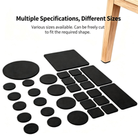 XHTTAPE Patins de protection pour pieds de table et de chaise en FOMA, adhésifs acryliques simple face, durables, réutilisables, faible bruit, imperméables, 48 mm
