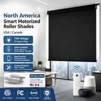 Stores enrouleurs électriques intelligents Wi-Fi sur mesure, étanches, ignifuges et occultants pour hôtels et appartements
