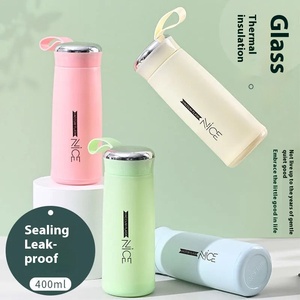 Usine En Gros Thé Bouteille D'eau En <span class=keywords><strong>Verre</strong></span> Bouteille D'eau Potable 400ml <span class=keywords><strong>Verre</strong></span> Cup13oz <span class=keywords><strong>Verre</strong></span> Thermos Tasse - Product Image 5