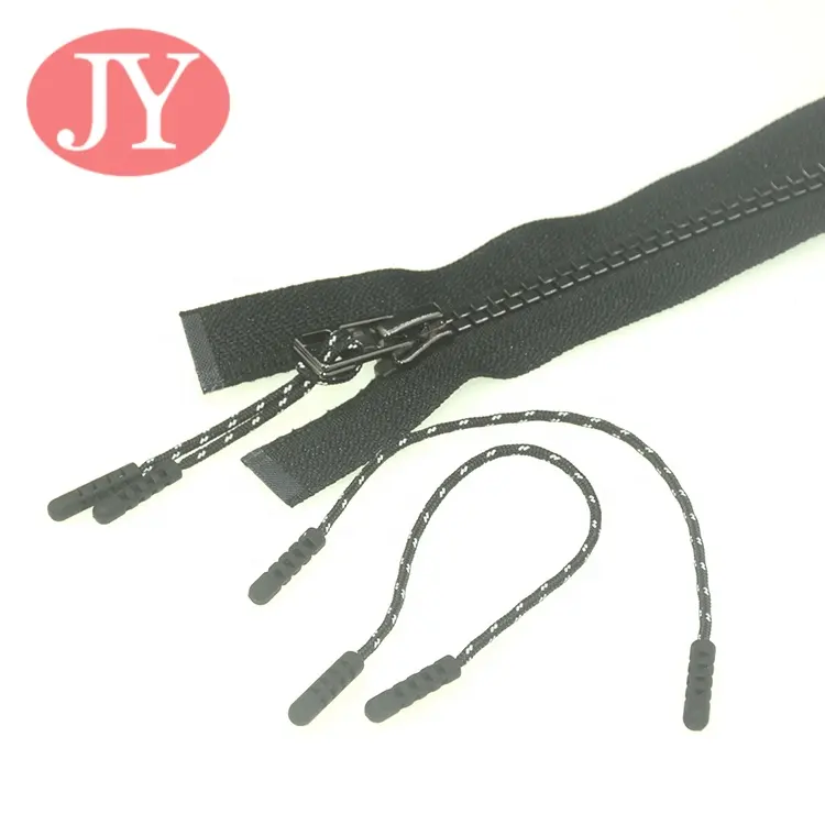 Jiayang personalized Kids Elastic cord 2mm *14cm rope black elastic cord custom strings zipper pulls