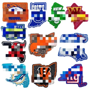 Écussons brodés thermocollants en forme de État pour le football américain : <span class=keywords><strong>Cleveland</strong></span> <span class=keywords><strong>Brown</strong></span>, Dolphin, Bengal, New York Giant - Product Image 1