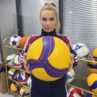 Ballons de volley-ball professionnels en PU doux au toucher, personnalisables en gros, avec logo, taille officielle 5, pour volley-ball de plage