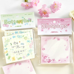100 foglietti adesivi colorati con piccoli frammenti di illustrazioni in stile disegnato a mano e una base a forma di <span class=keywords><strong>quaderno</strong></span> per dimenticare le cose. - Product Image 2