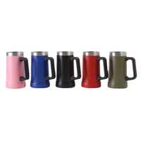 Cadeaux pour père, mug isotherme avec poignée et couvercle pour papa, homme, de la part de sa fille, son fils, sa femme, cadeaux d'anniversaire pour papa, tasse à café pour papa