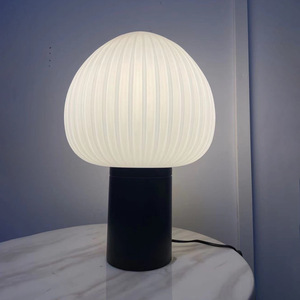 Modern Minimalist Designer Art Mushroom-Shaped <b>Table</b> <b>Lamp</b> with Oval Shade for Bedroom Living Room <b>Study</b> - Product Image 1