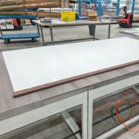 Panel Dinding Wainscoting PS Profil Kaya Tahan Air Mudah Dipasang Langsung dari Pabrik untuk Papan Pelapis Dinding Interior