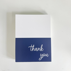 2025 도매 맞춤형 인사말 카드, 크라프트 종이 4x6 인치, 빈 카드, 즉시 배송, 감사 카드, 네이비 블루 무광 라미네이션 - Product Image 5