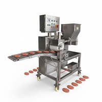 Machine automatique de fabrication de galettes de burger en acier inoxydable avec pompe à moteur et roulement pour poulet, poisson, bœuf et viande