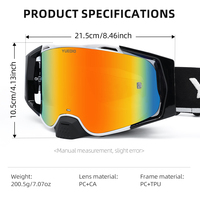 Lunettes de moto anti-buée double couche à dégagement rapide avec sangle réglable pour motocross, dirt bike et VTT – Vente en gros