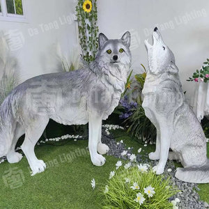 Escultura de Lobo con Iluminación IP65 para Parques y Jardines, Ideal para Luces Festivas y Exhibiciones Invernales al Aire Libre - Product Image 6