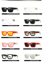 2022 güneş gözlüğü erkekler moda milyoner marka tasarımcı güneş gözlüğü Mens Gafas De Sol kare Trendy lüks kadın güneş gözlüğü
