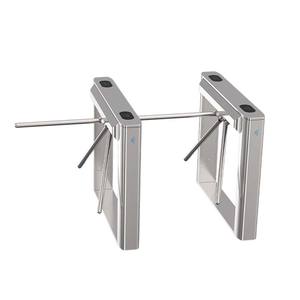 Tornello a Tripode in Acciaio Inox 304 con Riconoscimento Facciale, Lettore di Carte ID e IC, Codice QR, Sistema <span class=keywords><strong>Anti</strong></span>-<span class=keywords><strong>Tailgating</strong></span> per Controllo Accessi Pedonali - Product Image 1