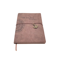 Cuaderno de Viaje ZM A6 con Temática de Piratas, Tapa Dura, Encuadernación Doble en Piel, Hojas Sueltas, Espiral, para Escribir en Movimiento, 80 Hojas Interiores