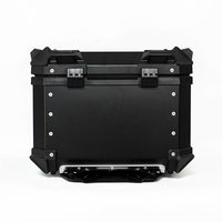 Coffre de moto en alliage d'aluminium, coffre noir, nouveau Design, 3,5 l
