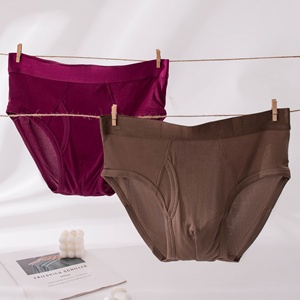 Slip da Uomo in Modal con Fascia Elastica Larga, Traspiranti ed Elasticizzati, Comodi per <span class=keywords><strong>l</strong></span>'Uso Quotidiano, Vendita all'Ingrosso con Logo Personalizzato - Product Image 4