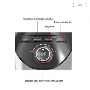 Ad alta Velocità Nutri Digitale Automatico Elettrico per Uso Professionale 800-<span class=keywords><strong>Watt</strong></span> 1000W Spremiagrumi A Mano Mixer <span class=keywords><strong>Frullatore</strong></span> Con Macinino Da Caffè - Product Image 4