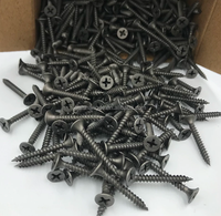 Vis à tête trompette en acier métrique galvanisé/noir, filetage grossier, classe 4.8 6.8, M3.5*25mm, pour cloisons sèches, OEM, bleu, pour meubles en bois