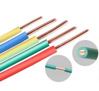 Cable de Cobre BV de 1/1.5/2.5/4/6/10 mm², 450/750 V, Aislado con PVC, para Cableado Eléctrico en la Construcción de Viviendas, Gran Venta