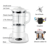 Licuadora de cocina multifuncional de 1.75L, máquina para romper paredes con calefacción, pequeño aparato de cocina inteligente automático para el hogar