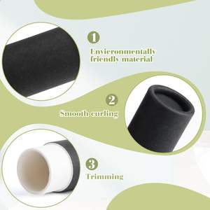 Tubes de <span class=keywords><strong>baume</strong></span> à lèvres biodégradables Tube de brillant à lèvres noir mat 5g Emballage Kraft écologique Tubes de conteneurs de brillant à lèvres vides à presser - Product Image 3