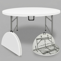 Outdoor Kunststoff-Esstisch Klappbar Leichtgewichtig Stapelbar Moderne Outdoor-Möbel für Garten Camping Reisen Picknick Veranstaltungen