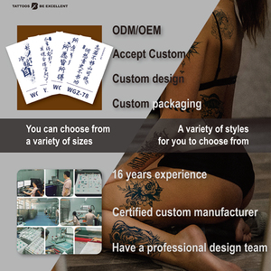 Realistic Elegant <strong>Chinese</strong> <strong>Character</strong> Body Art Letters Waterproof Lasting <strong>Chinese</strong> Semi-Permanent <strong>Tattoo</strong> Stick Temporary Stickers - Product Image 6