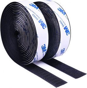 Bande adhésive double face auto-agrippante 3M de 25 mm (1 pouce) résistante au feu, en nylon multi-usages, pré-roulée, pour vêtements - Product Image 1