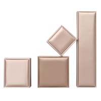 Boîte à bijoux rectangulaire en PU, motif uni, pour bagues, colliers, boucles d'oreilles, bracelets, pendentifs, vente en gros