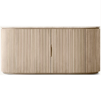 Console en bois moderne de luxe, taille et couleur personnalisables, 4 portes, pour salon