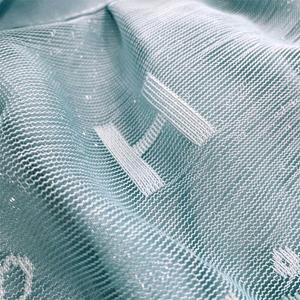 100% poliéster decoración estética H falda <span class=keywords><strong>de</strong></span> cama <span class=keywords><strong>de</strong></span> encaje familiar elástico cuatro estaciones colcha azul - Product Image 4