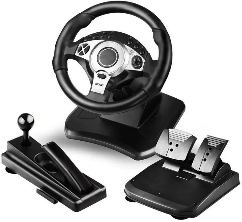 900 Degree Driving Sport Gaming Racing Wheel Game Console Racing Simulator for PC PS3 PS4 Xbox One Xbox 360 NS Switch Android