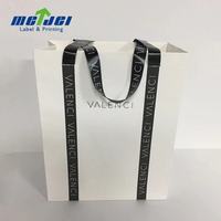 Sacs en carton écologiques recyclables avec logo personnalisé, impression offset, blanc, emballage de haute qualité, avec cordon de serrage, pour bougies et artisanat