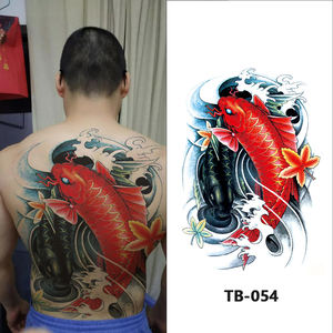 Pegatina de tatuaje de <span class=keywords><strong>espalda</strong></span> completa temporal grande impermeable de alta calidad para mujeres y hombres - Product Image 6