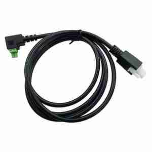 3.81间距注塑成型绿色端子线2p插入式公母配合电源线纯铜导体300V额定 - Product Image 5