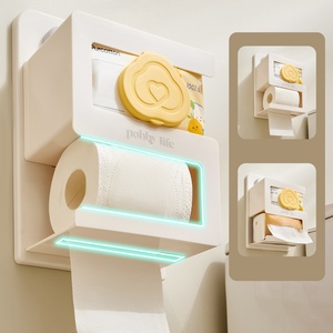 Custom Logo/<b>Color</b> Mirror Cabinet Under Mobile Phone Storage Box Bathroom <b>Tissue</b> <b>Paper</b> Toilet Wet Wipes Storage Rack - Product Image 4