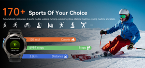 Chất lượng tốt nhất AMOLED Full-Touch hiển thị thông minh đồng hồ GPS 2024 dm56 nhiều cảm biến 170 + Thể Thao chế độ hoạt động Tracker Smartwatch - Product Image 5