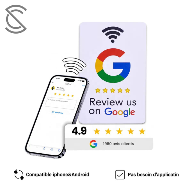 Custom Printed PVC NFC Business Card NTAG215 NTAG213 Smart Contactless RFID Card for Social Media Tap, Hotel Key, Access Control