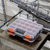 Boîtes à outils professionnelles de stockage noires rondes étanches laquées en PVC