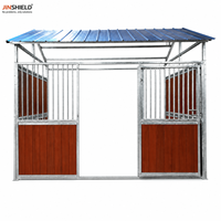 Box de stockage temporaire pour chevaux, léger, portable, économique, pour intérieur et extérieur, avec panneaux et toit