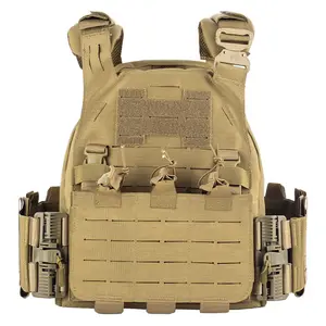 Combat Plate Carrier Adjustable quick release Protective Molle System nylon assaults camo body tactical vest