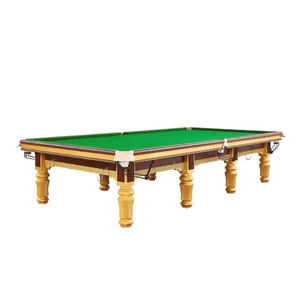 Personnalisé 10ft 12ft Haute Qualité Bois Massif Maison <span class=keywords><strong>Snooker</strong></span> <span class=keywords><strong>Table</strong></span> De Luxe En Cuir Poches Écologique Ardoise Coussin Durable - Product Image 3