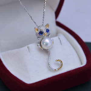 Collar de Perlas Wenchi China de 9-10 mm, Color Blanco, Plata S925, Juego Completo, Brillo Intenso, Ligeras Imperfecciones, Modelo 24452 - Product Image 2