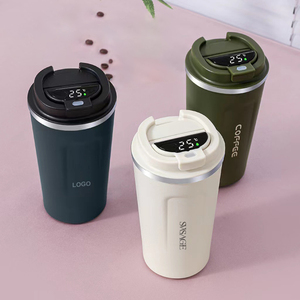 510Ml Thông Minh LED Hiển Thị Nhiệt Độ Cách Điện Cà Phê Nóng Cốc Kỹ Thuật Số Điện Thép Không Gỉ Cốc Du Lịch Uống Chai Nước - Product Image 1