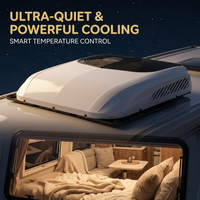 Climatiseur de stationnement universel 12V/24V avec compresseur R-134A pour voiture et caravane