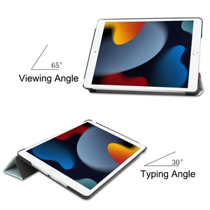 Nouvelle peinture 9th génération tablette étui en cuir Pu 10.2 pouces housse de protection coque par tablette pour <span class=keywords><strong>Apple</strong></span> Ipad 9 10.2 2021 - Product Image 3