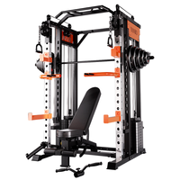 Rack de Potencia Multifuncional con Cable Crossover para Gimnasio en Casa, Rack de Sentadillas con Doble Torre de Pesas, Equipo de Entrenamiento de Fuerza