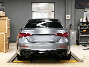 กันชนหน้ารถยนต์ใหม่สำหรับเบนซ์ C-Class W206 อัพเกรดเป็น C63 AMG พร้อมดิฟฟิวเซอร์และปลายท่อไอเสีย - Product Image 3