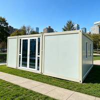 Structure en acier personnalisable, maison de luxe en conteneur de 20 pieds ou 40 pieds, imperméable, insonorisée, isolée, résistante aux ouragans