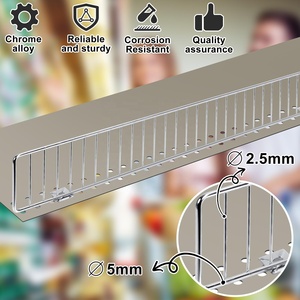 חוט גדר תיל מגן רכבת רשת תליית מדף עם חוצץ עבור מכולת חנות סופרמרקט מדפים - Product Image 6