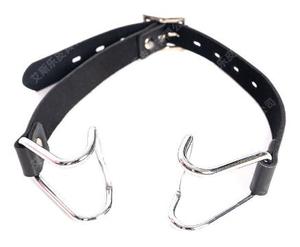Harnas Gag Strooier Voor Volwassenen Bdsm Open Mond Lederen Gag <span class=keywords><strong>Metal</strong></span> Klauw Haak Erotische Orale Seks Accessoires Voor Paren Slaaf - Product Image 1